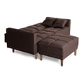 thumbnail image 4 of Sala Modular Sofá Cama Reversible Makora de Lino Chocolate Modelo Mykolo, 4 of 9