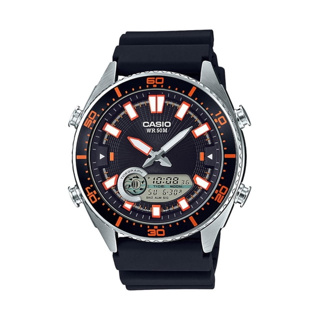 Reloj CASIO AMW-720-1AVCF Outgear Grafico de Mareas-Negro negro 44 mm