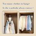 thumbnail image 2 of V-Shaped Multi Hook Clothes Hanger, Double Side Closet Storage Rack, Space Saving Multi-Functional Garment Hanger, Rotatable Vertical Clothes Storage Rack, Multipurpose Closet Organizer 5Pcs, 2 of 9