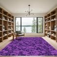 thumbnail image 2 of ODIKA 3'x5' Machine Washable Non-Slip Area Rug, Modern Purple High Traffic Rug with Pad, Purple, 1053535, 2 of 8