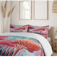 thumbnail image 5 of Ambesonne Trees Duvet Cover Set, Surreal Forest Sky Painting, Calking, Pink Coral Blue Grey, 5 of 5