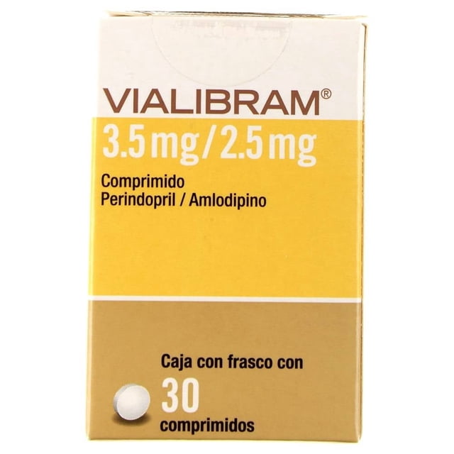 Vialibram Perindopril, amlodipino caja con 30 comprimidos de 3.5mg/2.5mg