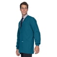 thumbnail image 2 of Landau Essentials Relaxed Fit 5-Pocket Snap-Front Scrub Jacket for Men 7551, 2 of 5