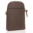 thumbnail image 2 of Michael Kors Womens Jet Set Charm Small North/South Chain Phone Crossbody Brown/Acorn 32T0GT9C1B-252 One Size, 2 of 10