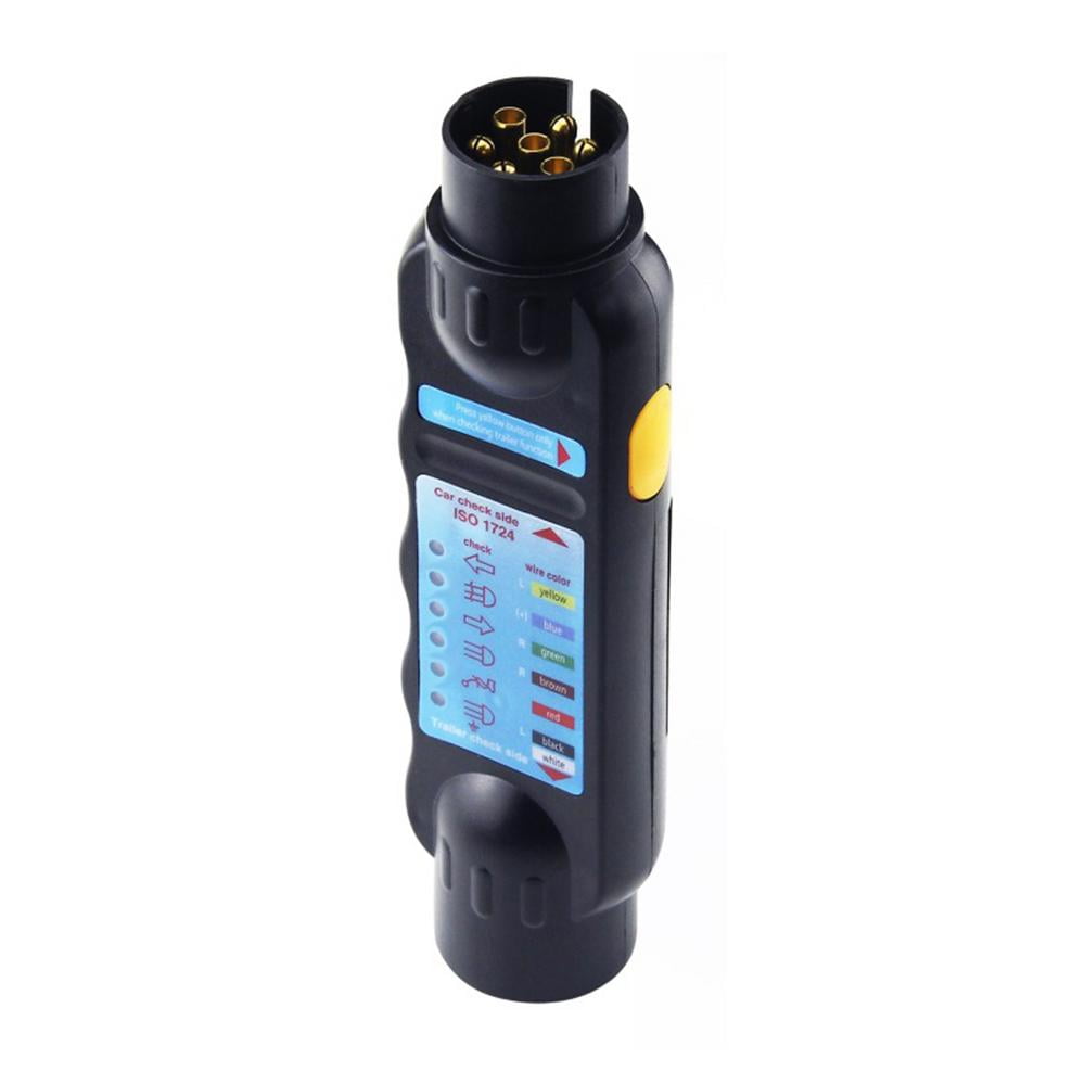 Tohuu 7 Pin Trailer Socket Tester Durable Wiring Tester Plug Connector