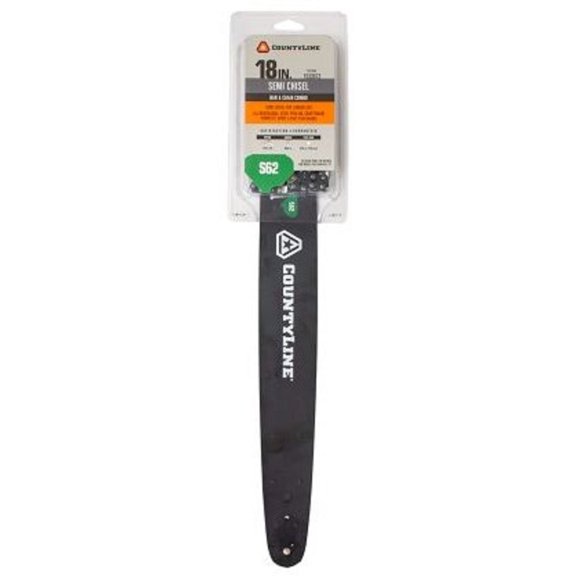 CountyLine BM1501862-1041TSC Chainsaw Guide Bar and Chain Combo 18 Inch 62 Link