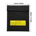 thumbnail image 2 of BESTYASH Fireproof Lipo Battery Safety Storage Bag Black Fiberglass for Fire Containment, 2 of 8