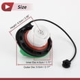 thumbnail image 4 of Tapa de combustible Gas Tapa del tanque de combustible para GMC Sierra 2500 HD 3500 HD 2012-2021 Negro Blanco Verde, 4 of 6