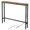 Brown, variant on 39.4" Narrow Console Sofa Table - Oak Wood & Black Metal, Adjustable Feet, Stable Metal Frame for Living Room, Behind Sofa, Apartments, Dorms