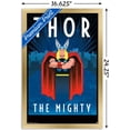 thumbnail image 3 of Marvel Comics - Thor - Art Deco Wall Poster, 14.725" x 22.375", Framed, 3 of 3