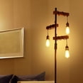 thumbnail image 4 of ACE-LIGHTS,68 Inch 3 Lights Dimmable Industrial Floor Lamp,Farmhouse Tree Floor Lamp,Wood Standing Lamp,Sturdy Base Tall Vintage Pole Light,Metal Black Floor Lamps for Living Room,Bedroom,Office., 4 of 9