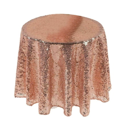 

Oiur Glitter Round Sequin Table Cloth Cover Overlays Wedding Event Party Supplies
