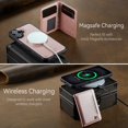 thumbnail image 4 of Decase Premium Magnetic Detachable Wallet Case for iPhone 16 Plus,Shock-Absorbent, Anti-Scratch PU Leather+TPU Bumper Cover, Slim & Rugged, with Credit Card Slots, Fits Mag-Safe Car Mount,Rosegold, 4 of 9
