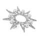 thumbnail image 1 of 1pc Joyería de moda Sol Forma de flor Perla Cristal Pendientes de botón Pendientes Plata, 1 of 6