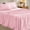Pink, variant on Sasttie King Size Sheets Set Brushed Microfiber, 4 Piece Sheet Set Upto 16 Inches Deep Pocket Bedding Sheets & Pillowcases - Pink