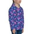 thumbnail image 3 of Rocae Blue Skull Leaf for Hoodie for Boys Sweatshirts for Teen Girls Youth Hoodie-Medium, 3 of 6