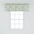 thumbnail image 2 of Ambesonne Floral Window Valance, Close up View of Flowers, 54" X 18", Pale Blue Pastel Green, 2 of 3