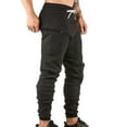 thumbnail image 2 of Vedolay Mens Pants Solid Casual Multiple Pockets Outdoor Pants 2023 Black,2XL, 2 of 4