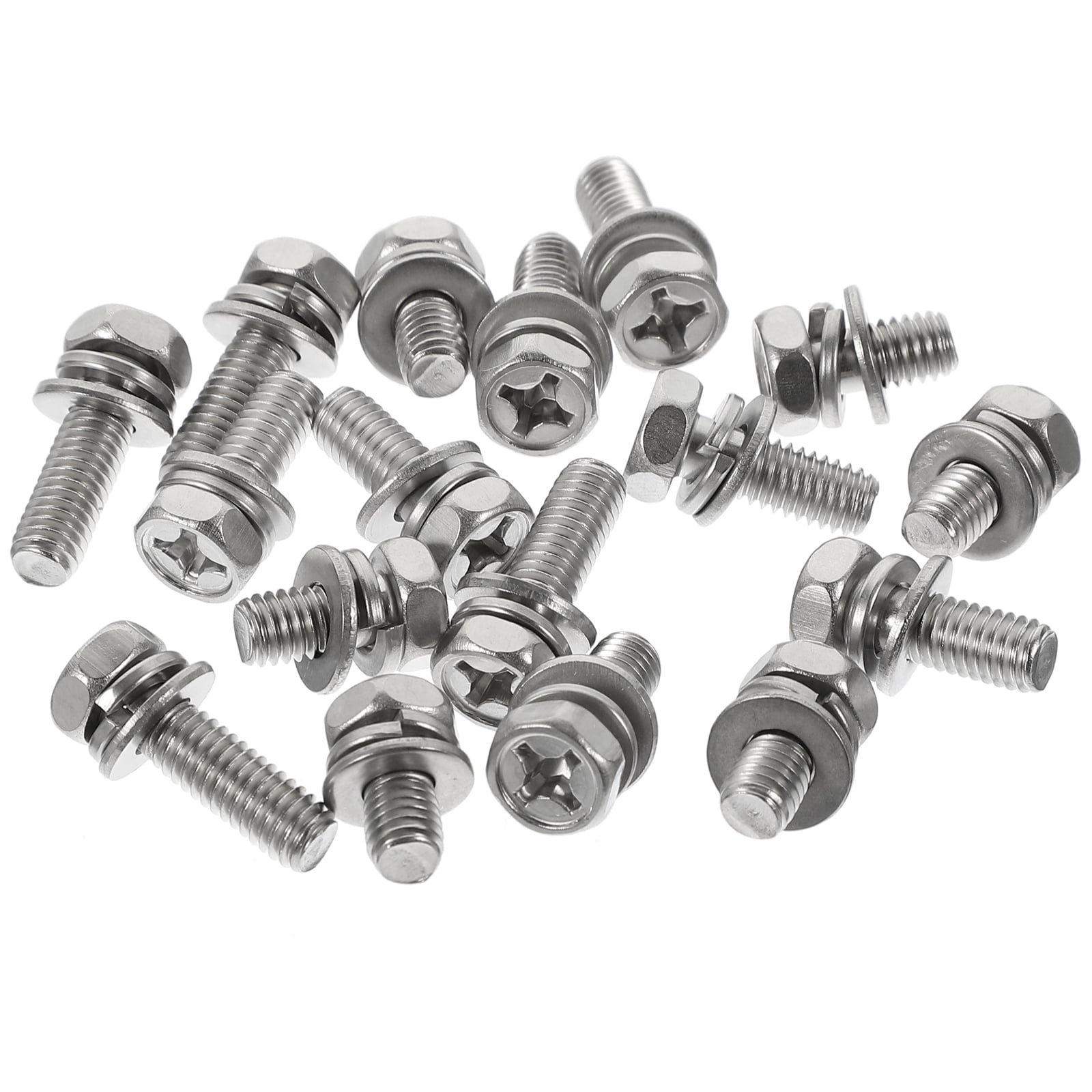 18pcs Stainless Steel Nuts and Bolt Motorcycle Battery Terminal Bolt