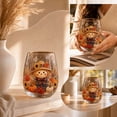 thumbnail image 5 of Autumn Harvest Glass Cup, Fall Thanksgiving Themed Drinking Glass | Stemless Wine Glass, Festive Table Decor Drinkware, Ideal Holiday Housewarming Gift for Home Party Entertainment, 5 of 7