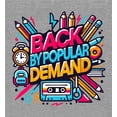 thumbnail image 4 of Back By Popular Demand Back To School Adult Heather Gray Crew Neck Short Sleeve Tee-XL, 4 of 4