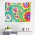 thumbnail image 1 of Psychedelic Tapestry, Abstract Hallucinatory Plasma Shapes with Eastern Marbleized Print, Fabric Wall Hanging Decor for Bedroom Living Room Dorm, 2 Sizes, Orange Brown, by Ambesonne, 1 of 1