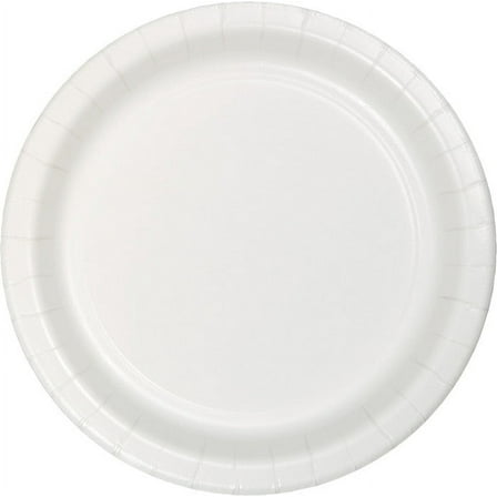 240 Count Bulk Pack White Paper 6.75 inch Dessert Plates