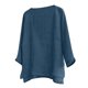 thumbnail image 3 of Designer Spring Summer Men's Casual Cotton Linen Solid Color Long Sleeve Shirts Loose Stand Collar Shirts XL, 3 of 5
