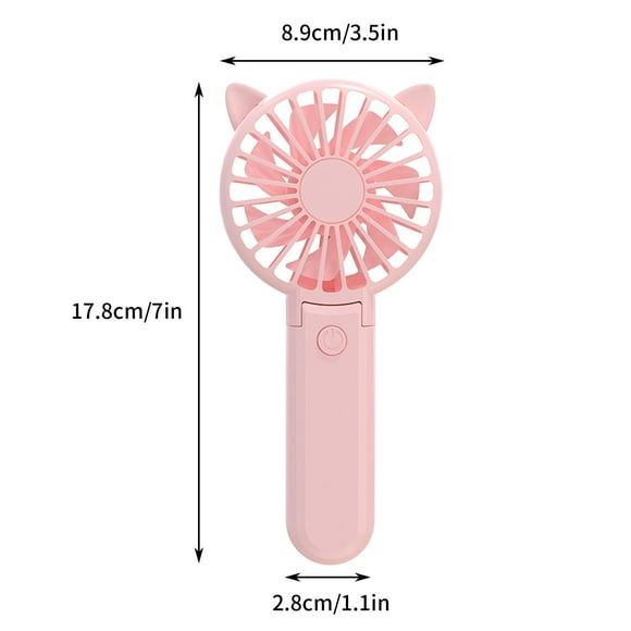 2000mAh Portable Handheld Fan , USB Small Personal Fan, Foldable Mini Desk Fan, Coolings Fan For Travel, Outdoors, Indoors