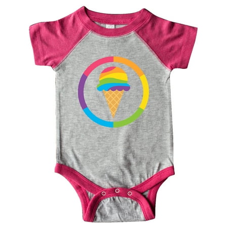 

Inktastic Rainbow Ice Cream Gift Baby Boy or Baby Girl Bodysuit