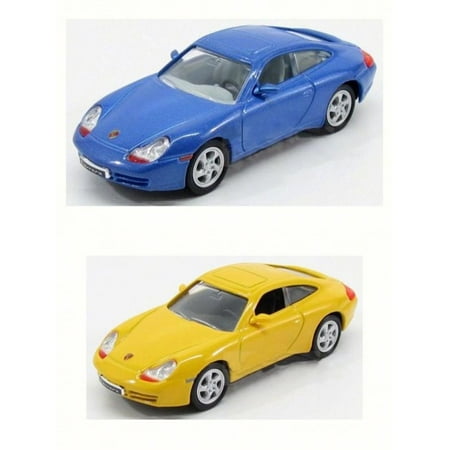 - 1998 Porsche 911 Carrera Diecast Car Package - Two 1/43 Scale Diecast Model Cars