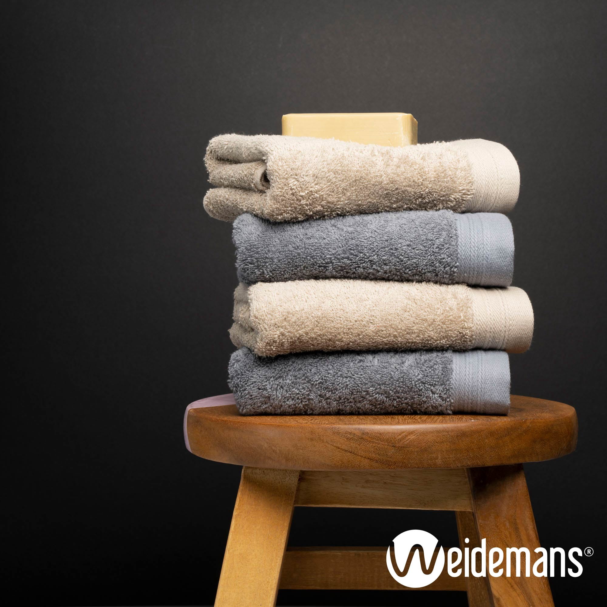 Premium 8 Pieces Towel Set including 2 Bath Towels 30" x 56", 2 Hand Towels 18" x 30" and 4 Washcloths 13" x 13" - Color: Dark Grey & Sand |100% Cotton |Machine Washable high Absorbency