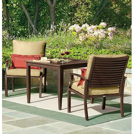 Shutter 3-Piece Outdoor Bistro Set, Seats 2