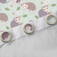 thumbnail image 4 of Homewish Kawaii Mouse Curtains Pack of 2 (42x84 Each),Country Floral Curtains Blackout,Gray Green Bedroom Curtains For Boys Girl,Microfiber Bedroom Decor, 4 of 6