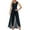 Navy, variant on One Piece Jumpsuits for Women Women Solid Jumpsuit Pajamas Casual V Neck Sleeveless Lace Patchwork Hem Comfortable Long Pants Fashion