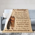 thumbnail image 1 of LHSHID 55th Anniversary Wedding Gifts Throw Blanket Soft Fuzzy Fleece Blanket For Couch Bed Living Room Decoration 60x80in, 1 of 6