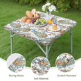 thumbnail image 4 of Stretch fit boho chic tablecloth featuring floral motifs, perfect for patio dining sets and kitchen breakfast nooks, 4 of 6