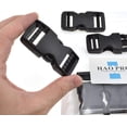thumbnail image 1 of Quick Side Release Buckles 1" Wide 6 Pack Dual Adjustable No Sewing Clips Snaps Heavy Duty Plastic Replacement for Nylon Strap Boat Cover Backpack Fanny Pack Nylon Webbing Belt Dog Collars, 1 of 7