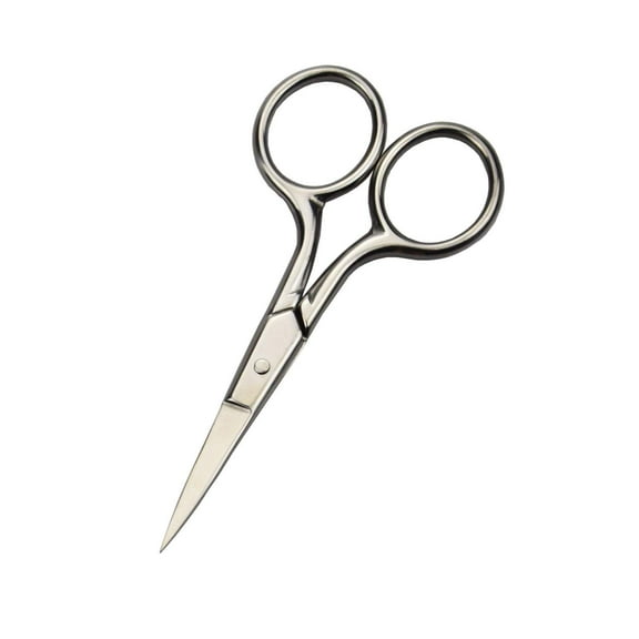 Small Scissors – Stainless Steel Facial Hair Grooming Beauty Tool for Men – Mustache, Eyebrow, Eyelash, Nose, Ear, Beard Trimming