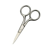 Small Scissors Stainless Steel Facial Hair Grooming Beauty Tool for Men Mustache, Eyebrow, Eyelash, Nose, Ear, Beard Trimming