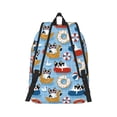 thumbnail image 2 of Honeii Dogs With Pool Floats Print Canvas College Laptop Backpack, Durable Rucksack Travel Notebook Bag School Backpack Book Bag for Men Women-Medium, 2 of 7