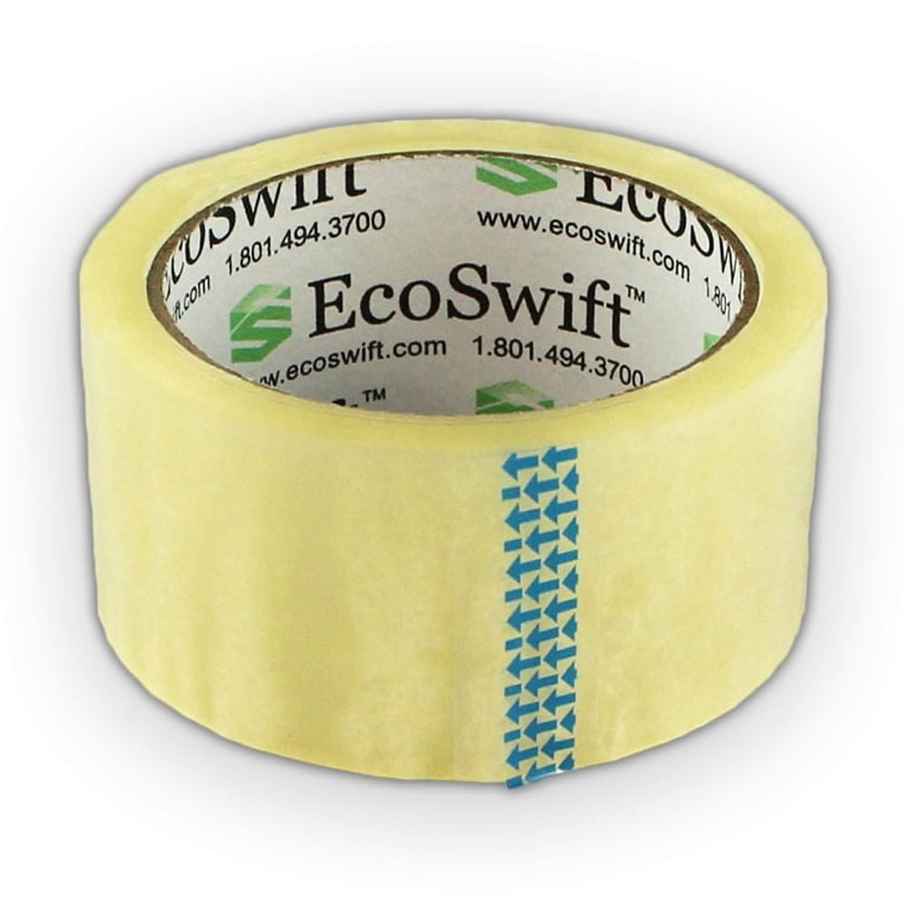 EcoSwift Brand Premium 1.88 in. x 55 yd. Clear Packing Packaging Tape 1.6 Mil, 24-Pack