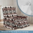 thumbnail image 2 of SCRAWLGOD American Tribal Brown Recliner Chair Covers, Soft Spandex Recliner Cover, Stretch Recliner Chair Covers, Washable Reclining Chair Slipcovers Furniture Protector for Pets, 2 of 7