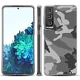 thumbnail image 1 of Slim-Fit TPU Protective Phone Case compatible with Samsung Galaxy S21+ 5G / S21 PLUS 5G, by OneToughShield ® - Camo B/W, 1 of 3