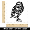 thumbnail image 2 of Watchful Burrowing Owl Self-Inking Rubber Stamp Ink Stamper - Blue Ink - Large 1-1/2 Inch, 2 of 7