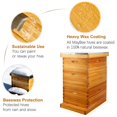 thumbnail image 4 of Kit de colmena MayBee de 10 cuadros en madera de cedro recubierta con cera, 4 of 6
