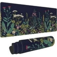 thumbnail image 2 of Watercolor Cherry Blossom Mouse Pad 31.5x11.8 Inch Pink Full Desk Japanese Sakura Mousepad Extended Large Non-Slip Rubber Base Waterproof Big Keyboard Mat with Stitched Edges for Gaming and Office, 2 of 7