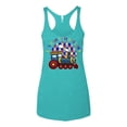 thumbnail image 2 of Wild Bobby Its Okay to Be Different | Train Autism Awareness Women Tri-Blend Racerback Tank Top, 2 of 6