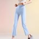 thumbnail image 4 of TaTaai Women's Soft Solid High Waisted Pants, Wide-Leg, Elastic Waist Pocket, Casual Trousers, All Season Fashion Daily Pants Gift, 4 of 9