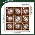 thumbnail image 3 of Vikakiooze 9Pcs Christmas Ball Ornaments, Christmas Tree Decorations Ornament Set Shatterproof Ornaments Hanging Decor for Party Tree Decoration, Champagne, 3 of 5